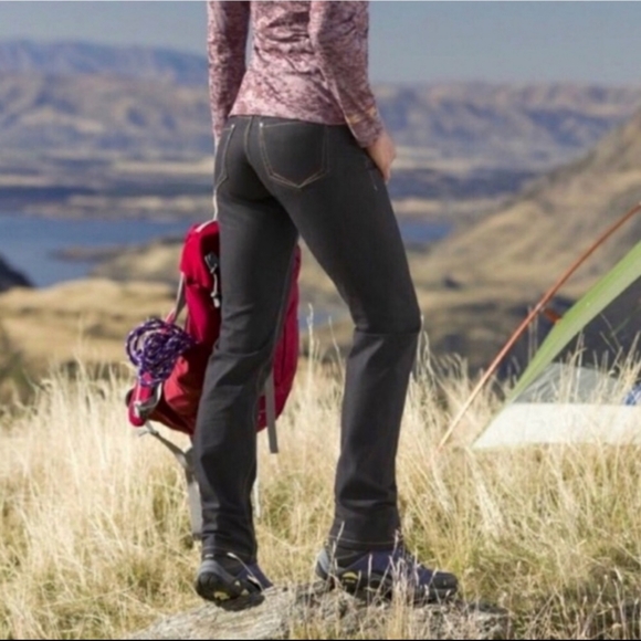 Athleta Frontier Hiking Straight Tall Denim Jeans - Picture 2 of 12